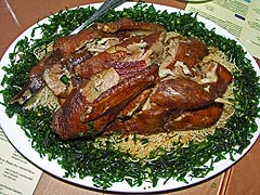 Roast duck at A. Mallika