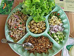 Miang of mackeral salad at A. Mallika