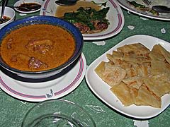 Masaman beef tongue with roti