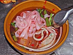 Noodles with red broth near Sukhumvit Soi 55