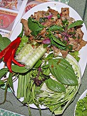 Pork salad at Toh Plue