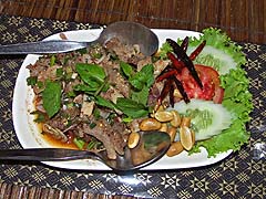 Beef larb at Vientiane Kitchen