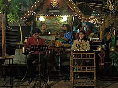 Musicians playing at Vientiane Kitchen