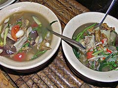 Chicken (?) soup at Vientiane Kitchen