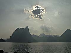 Dramatic skies over Cheow Lan Lake