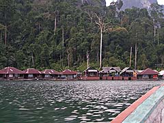 Approaching 'The Raft' for a swim and a beer