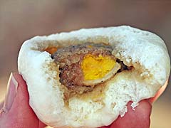 Pork and egg meatball bun