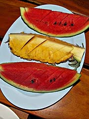 Watermelon and pineapple dessert